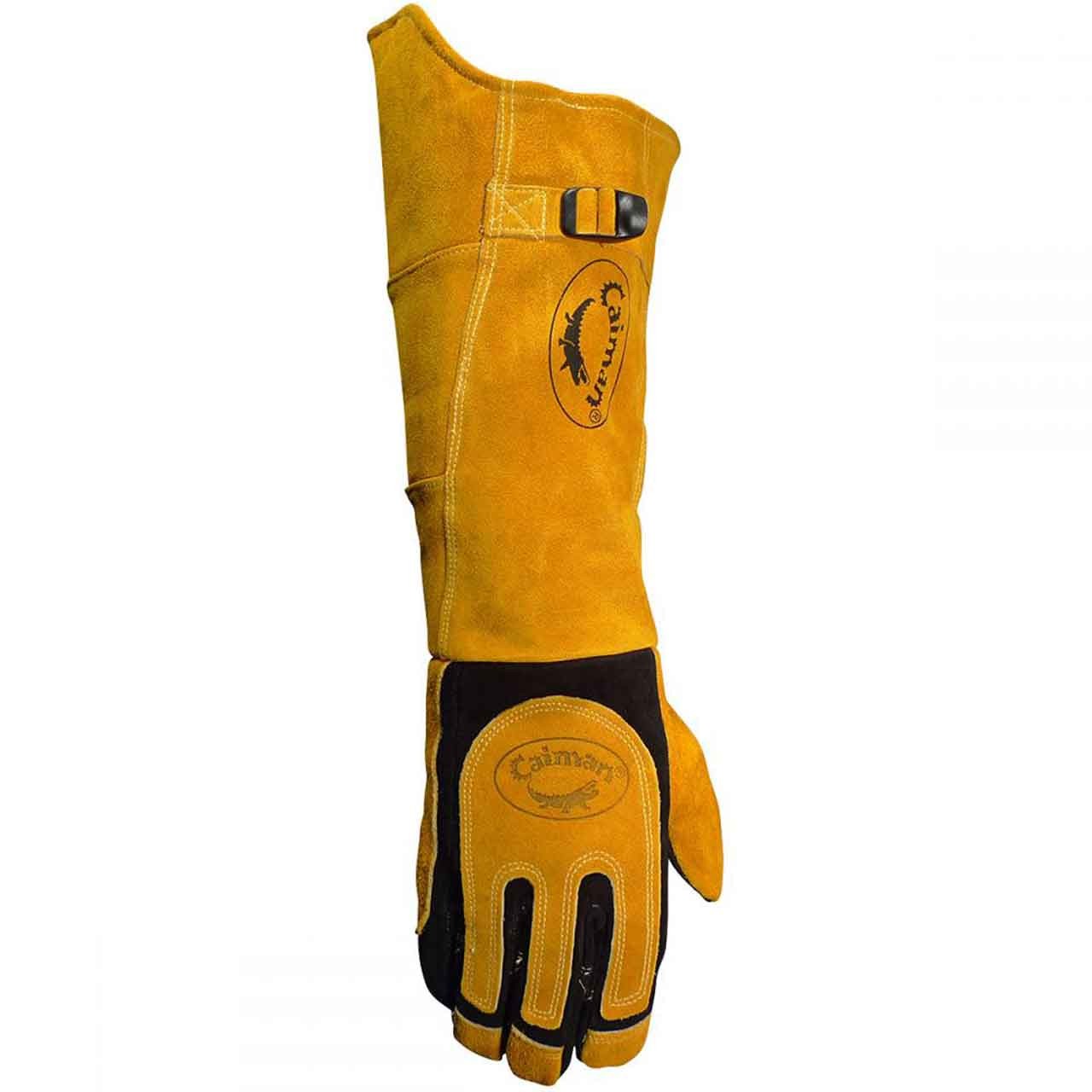 Caiman 1878 American Deerskin Kontour Pattern Padded Cuff MIG Stick Glove X-LRG