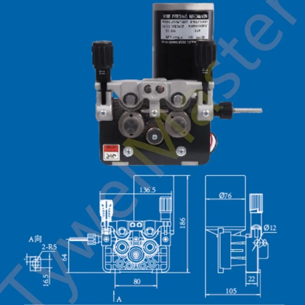 Gas-shielded welding laser welding wire feeder dual-drive IMEI wire feeder wheel