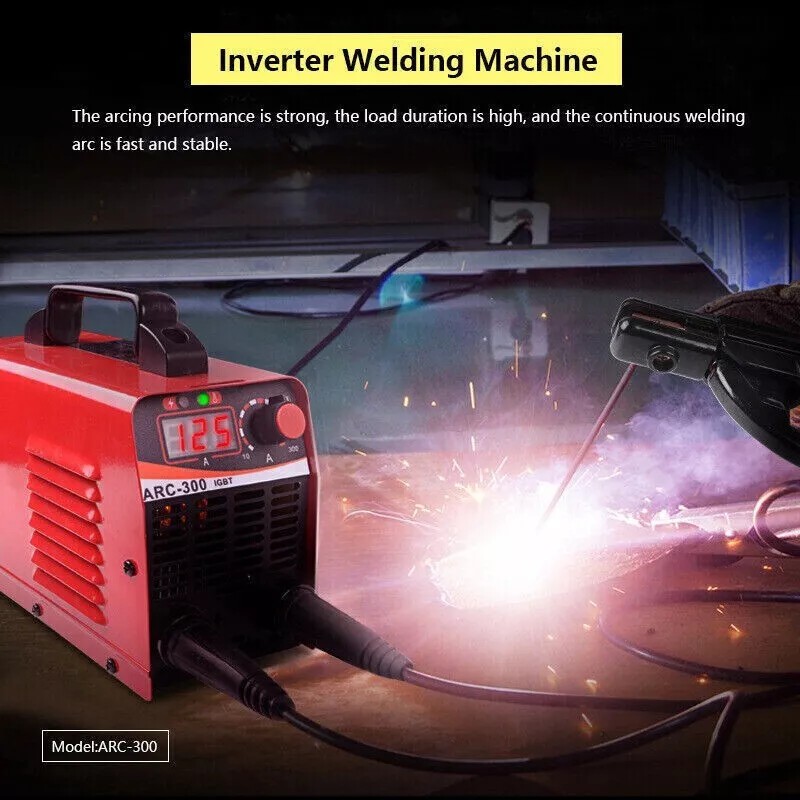 ARC-300 Portable Mini Electric ARC Welding Machine IGBT Inverter Welder 110V
