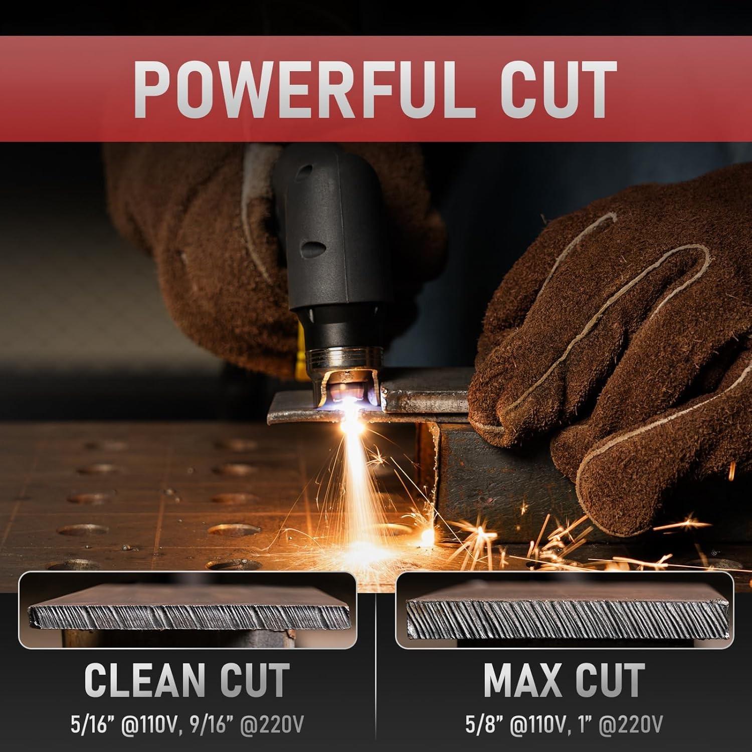 Plasma Cutter 65Amp Non-High Frequency Non-Touch Pilot Arc,DC Inverter 110/220V