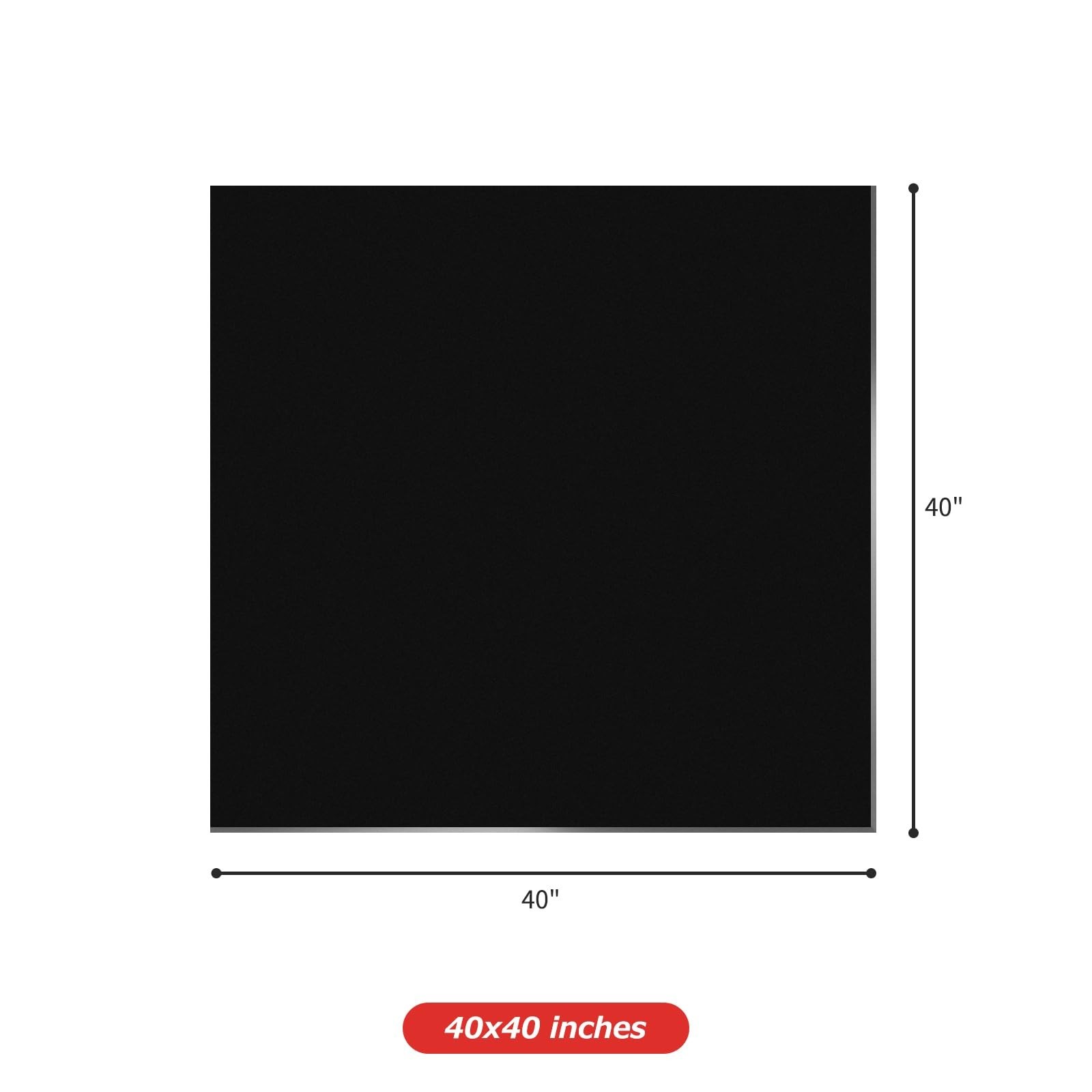 Fireproof Welding Blanket 40×40″ Carbon Felt Soldering Mat, 5mm Heat Shield for