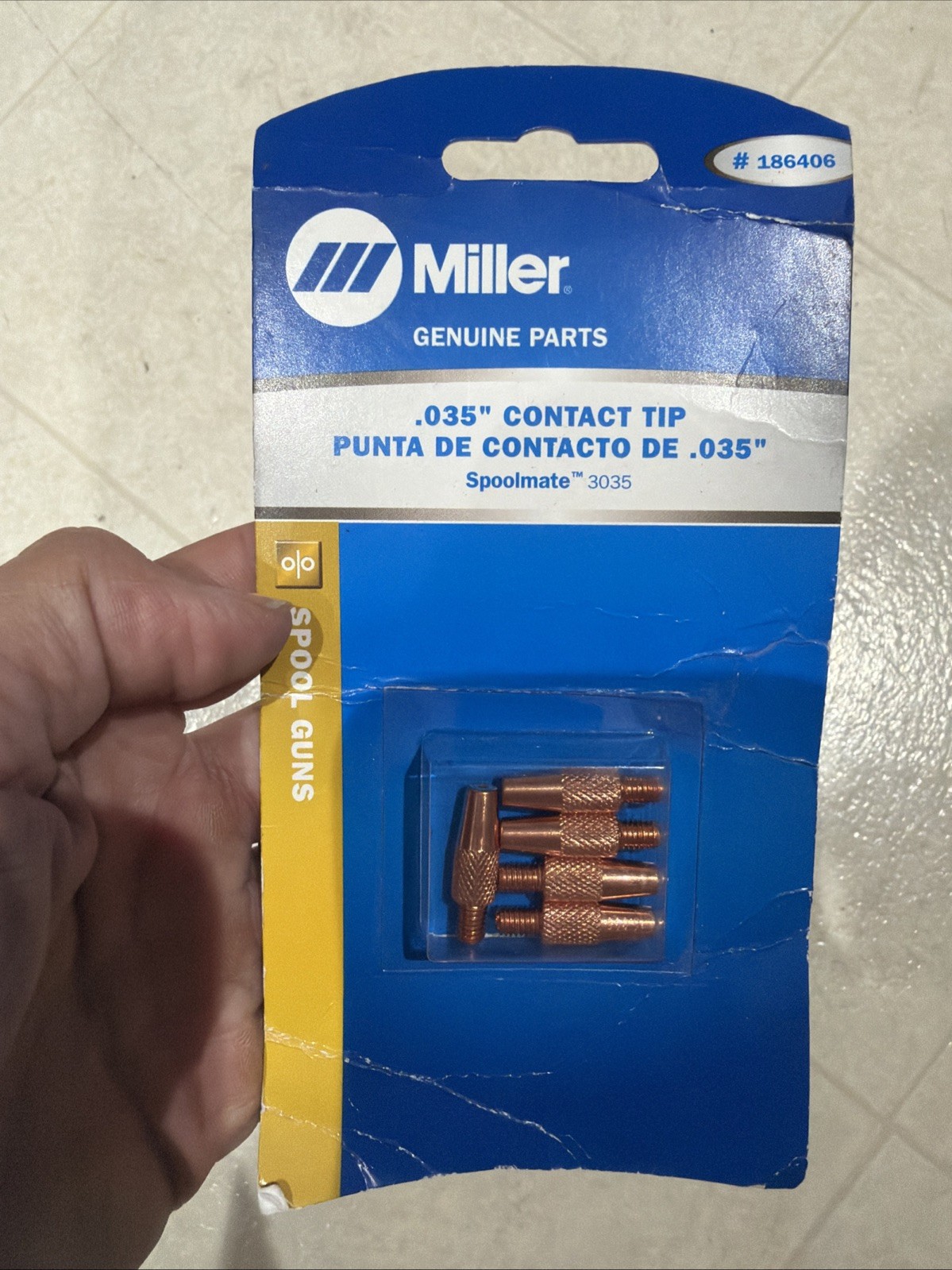 NEW! Miller 186406 Contacts Tips for Spoolmate 3035 .035″, 5PK Fast USA Ship!