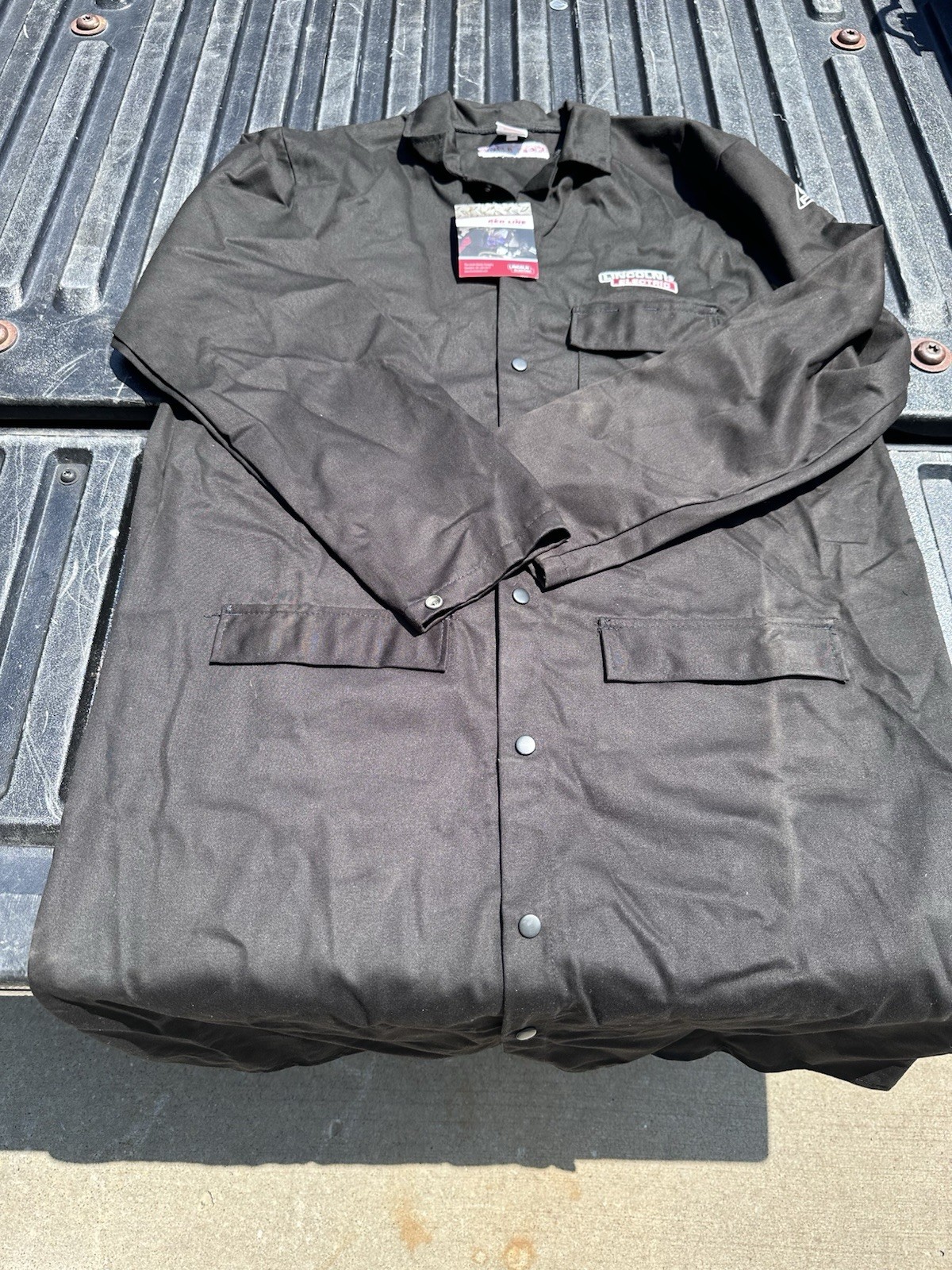 Lincoln Electric K3112-XL FR Welding Lab Coat – Black XL Flame Resistant NWT