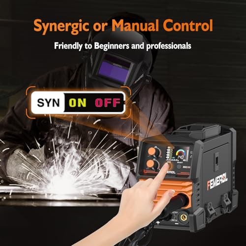 110V MIG Welder FEMEROL 140A 3in1 Flux Core TIG Stick