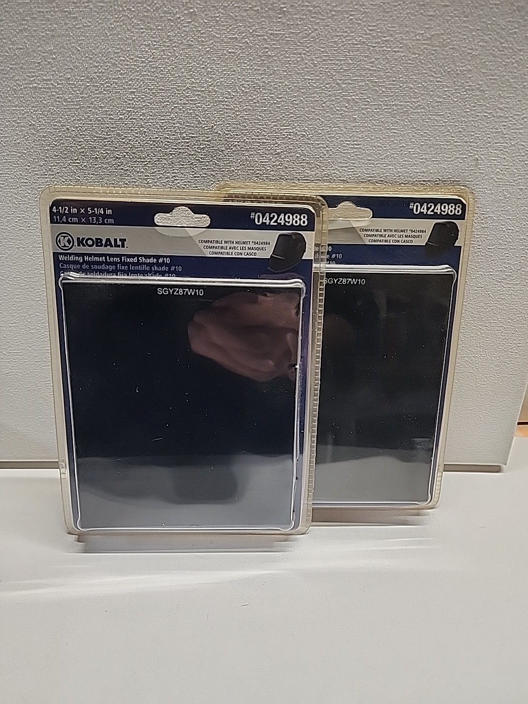 Kobalt 4.5″ x 5.25″ Welding Helmet Lens #10 424988 SGY-L12 FAST SHIP! 2 Pack