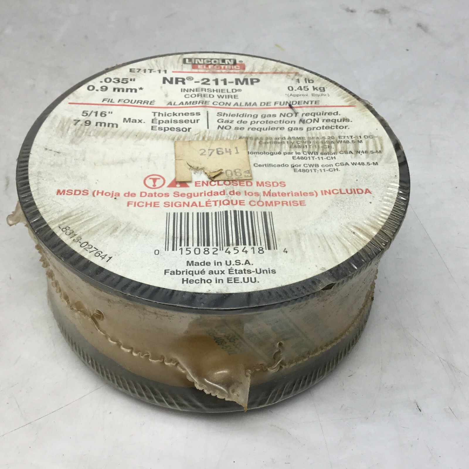 Lincoln Electric .035 Inner shield NR-211-MP Self Shielded Cored Welding Wire