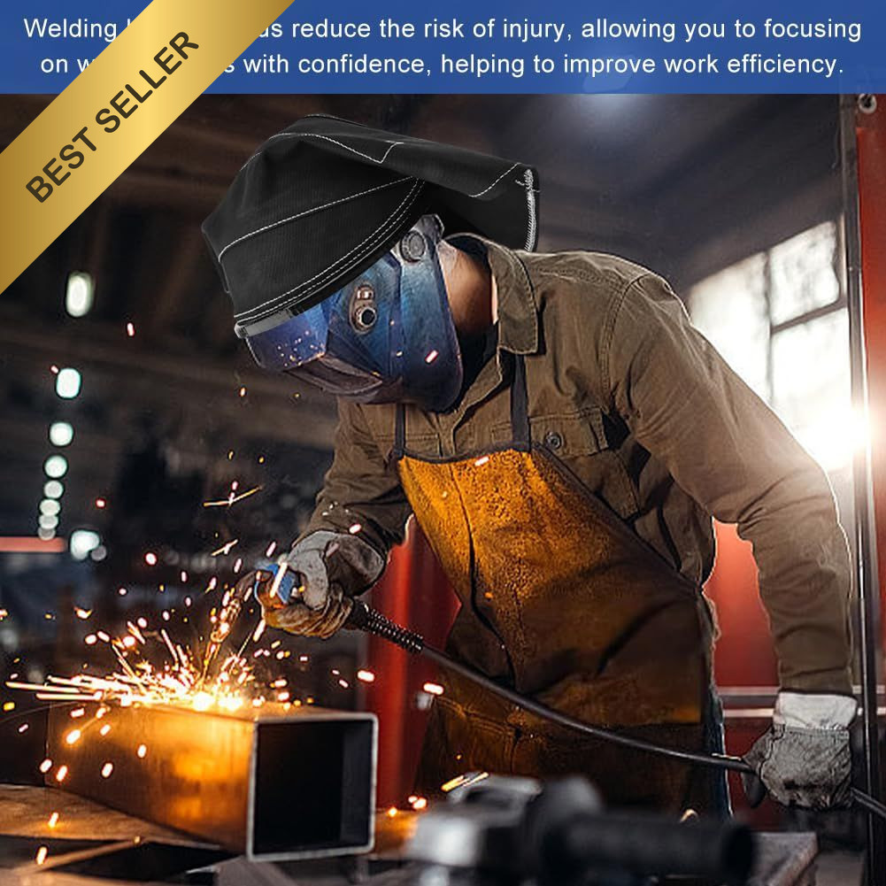 Welding Helmet Extended Headcover Full Protection Cotton Hood Cover Press Fit