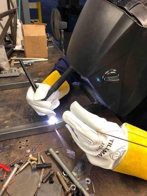 Tillman 1328 Top Grain Pearl Goatskin Leather TIG Protective Welding Gloves S-XL