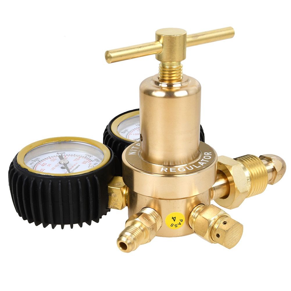 Nitrogen Tank Regulator CGA580 Inlet Connection 1/4″ Flare 0-800/4000 PSI Output