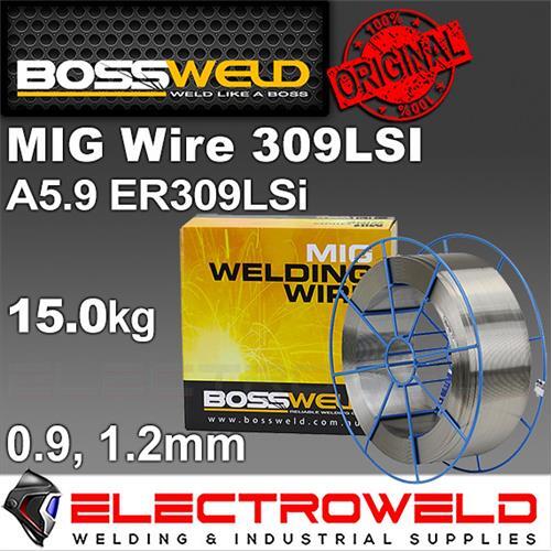 15kg BOSSWELD 309LSi Stainless Steel Mig Welding Wire .9mm 1.2mm 309L Roll Spool