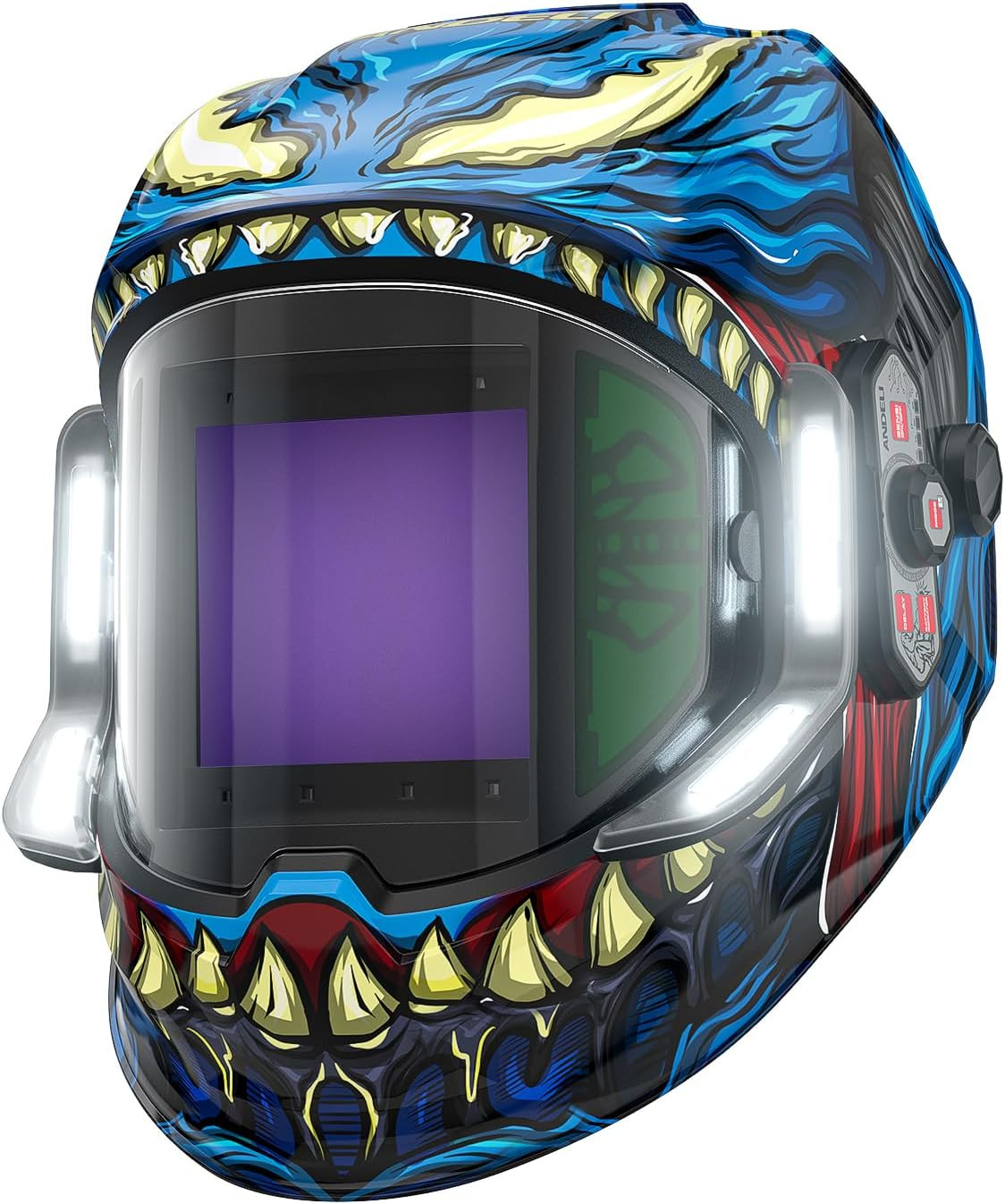 Welding Helmet – Panoramic 180° View 3.94″X3.74″,True Color Auto Darkening Weldi