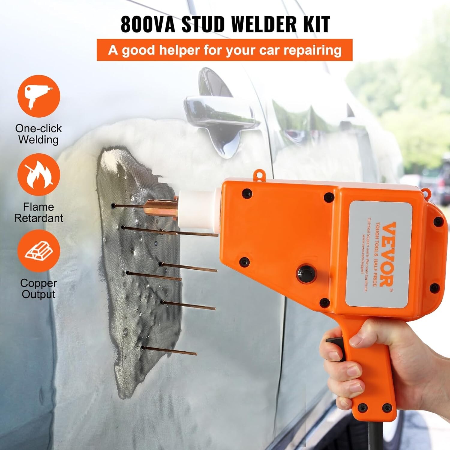 VEVOR Stud Welder Kit, 5500 Stud Welder Dent Repair Kit, 800VA Spot Welder St…