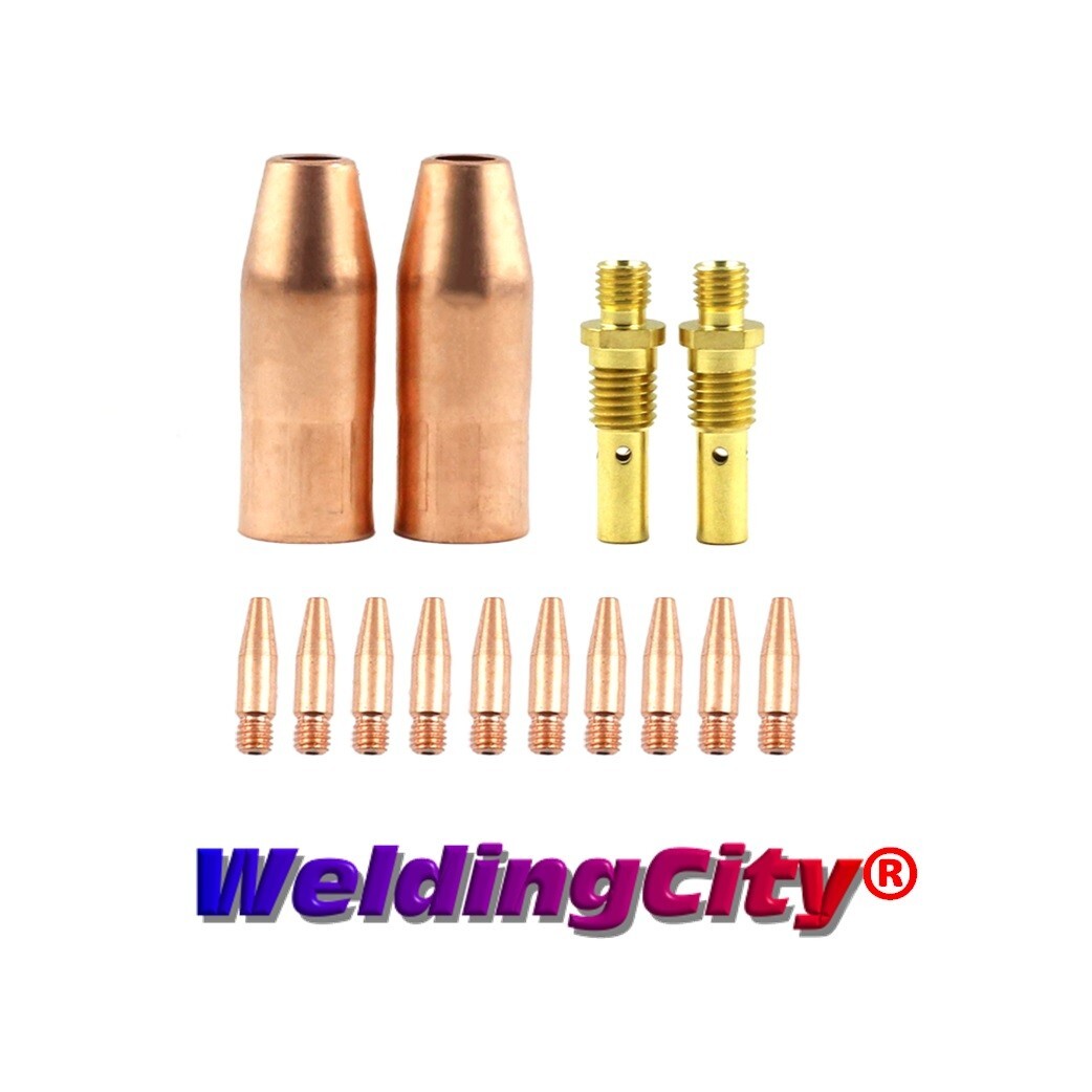 MIG Welding Gun Kit .030″ Tapered Tip-Diffuer-Nozzle for Lincoln Tweco 100L M2T