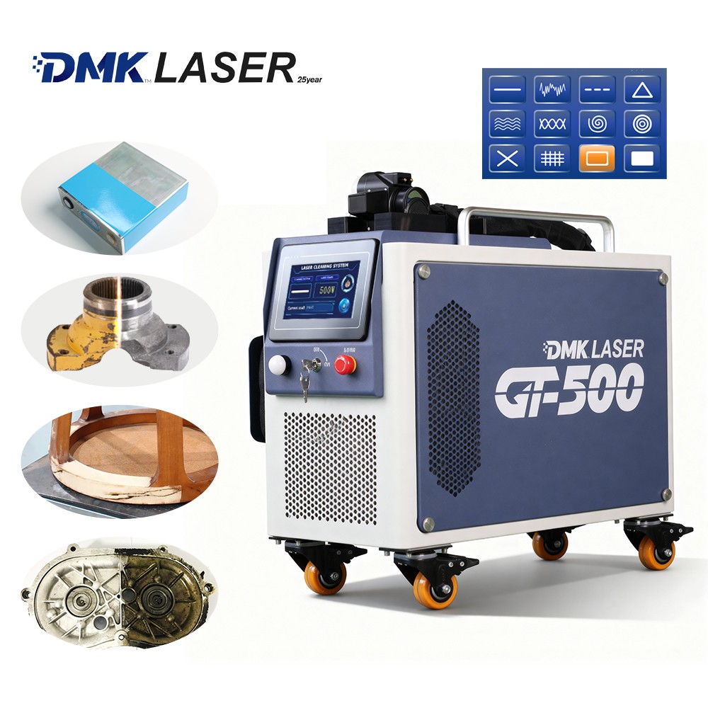 DMK 2025 GT-500 Air Cooled 500W Laser Cleaning Machine for Rust and Dirt Removal