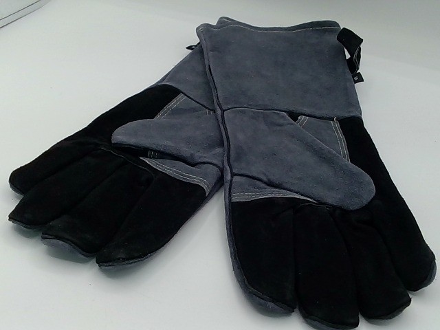 14 Inches,932℉,RAPICCA Leather Welding Gloves Small (Pack Of 1), Black-gray