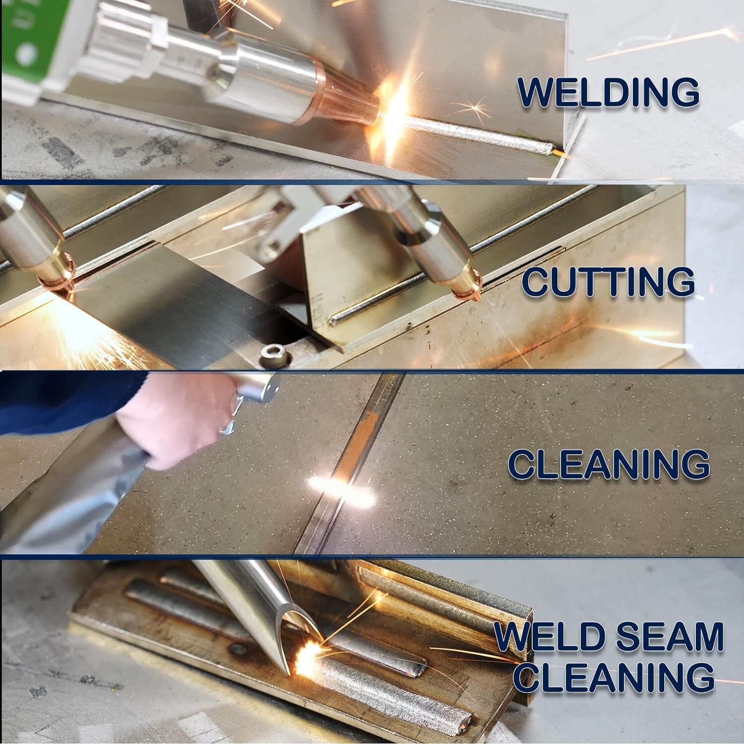 2000W Laser Welder Machine Double Wobble for Aluminum, Steel, Carbon steel, etc.