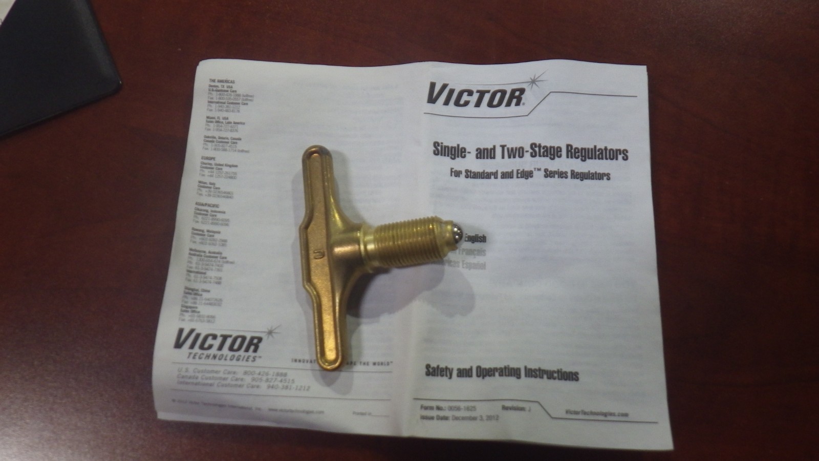 Victor Technologies SR-450D-540 Heavy Duty Single Stage Gas Welding Regulator