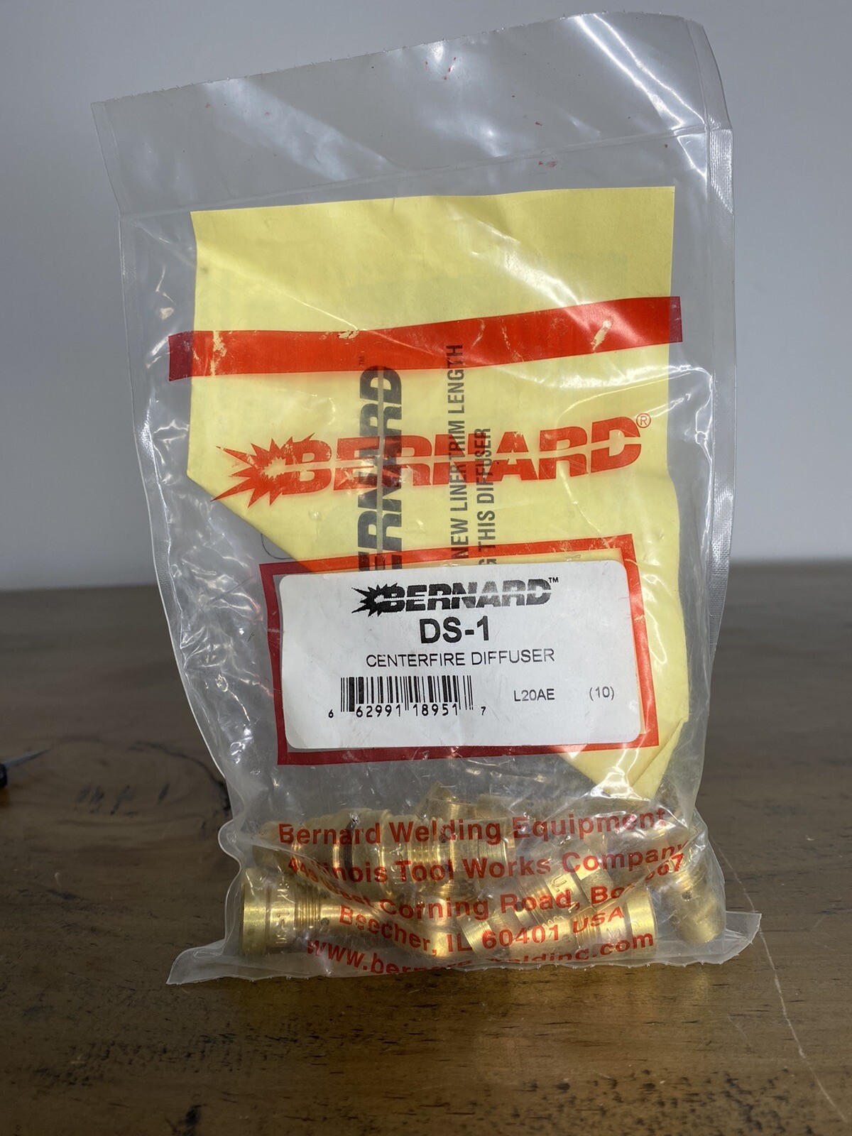 Bernard DS-1 Gas Diffuser Centerfire Slim Nozzle 10 pack – New in Package
