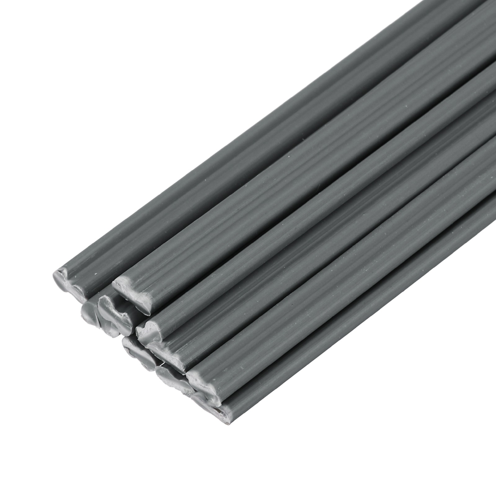 10pcs 13 Inch Plastic Welding Rods PVC Welding Strips Welder Rods Gray