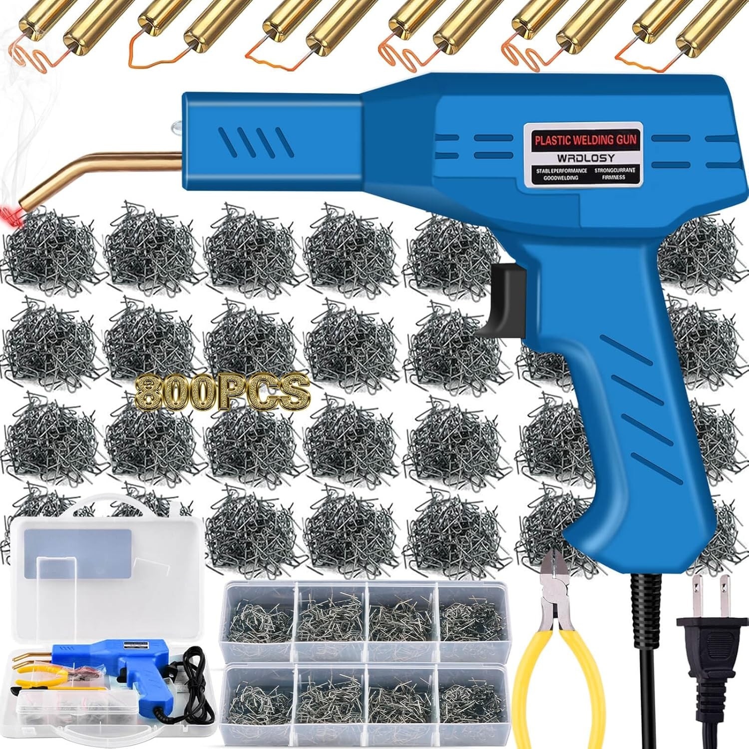 Plastic Welder, 800PCS Staples, Welding Kit, Must Have For Blue