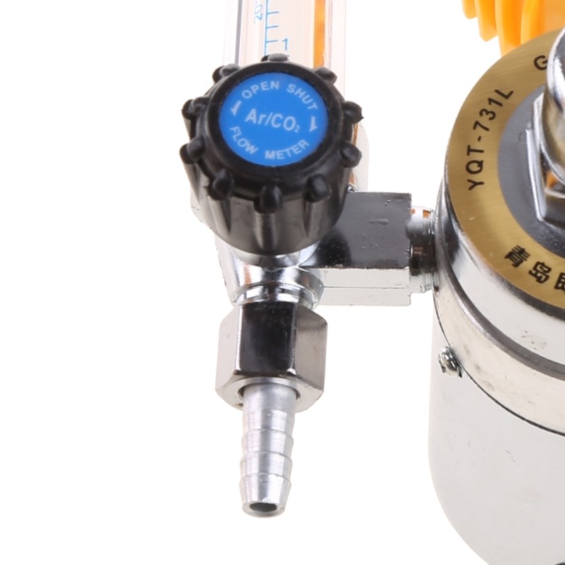 0-25Mpa Mig- Flow Meter Pressure Gauge Co2- Regulator Welding Gauge 5/8-inch