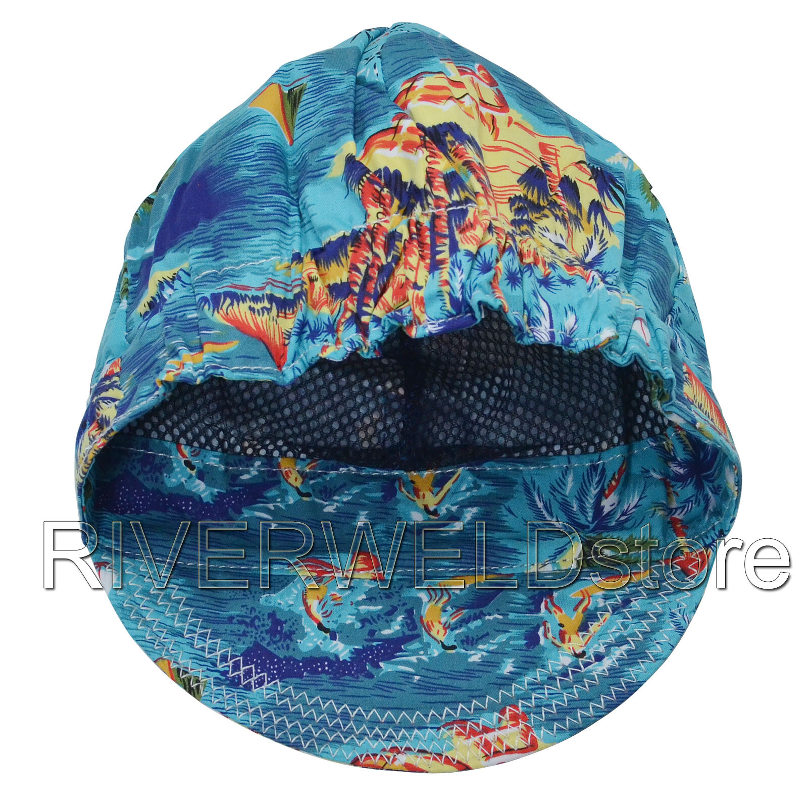 Perimeter 24 inch Fashion style cotton mesh lining Welding Caps for Welders