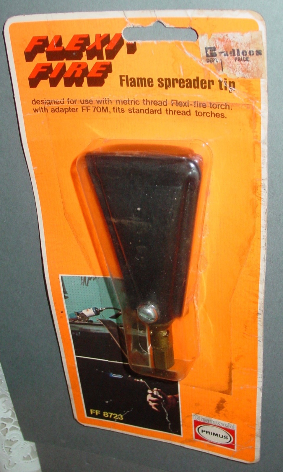 Vintage Gas Torch Flame Spreader Paint Burner Flat Wide Tip Flexi-Fire NOS USA
