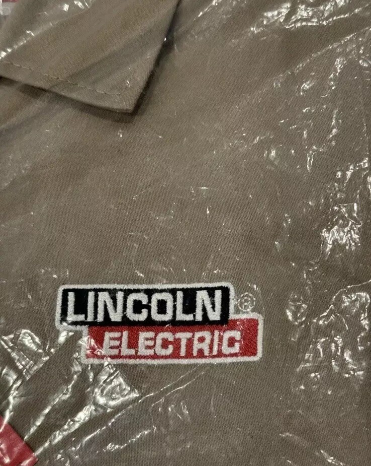 Lincoln Electric K3317-2XL Traditional Khaki FR Cloth Welding Jacket 2X-Large
