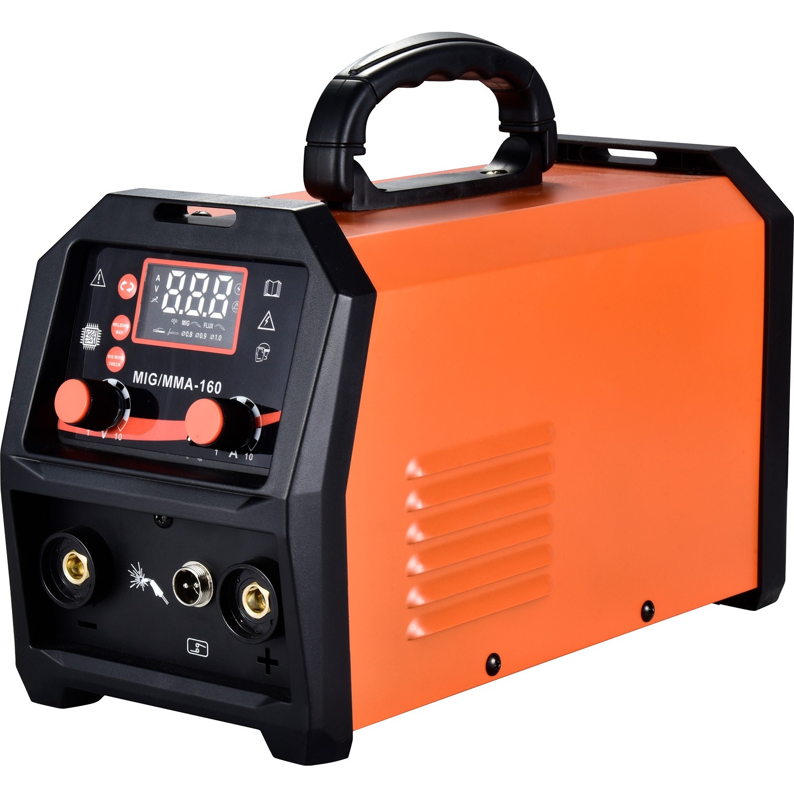160A 4-in-1 MIG Welder 110V/220V Dual Voltage Gas Core Multiprocess MIG Welding