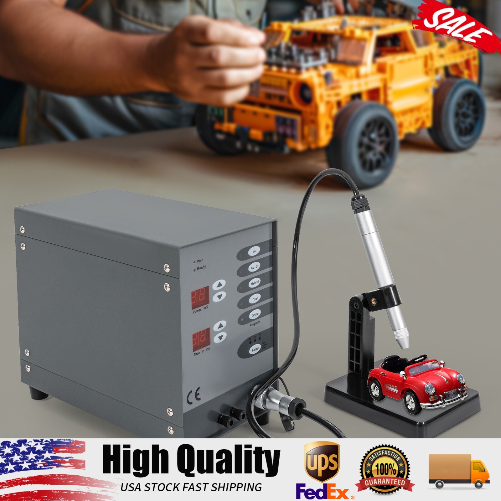 Portable Argon Arc Welding Machine 110V LCD Display Spot Welder for Jewelry DIY