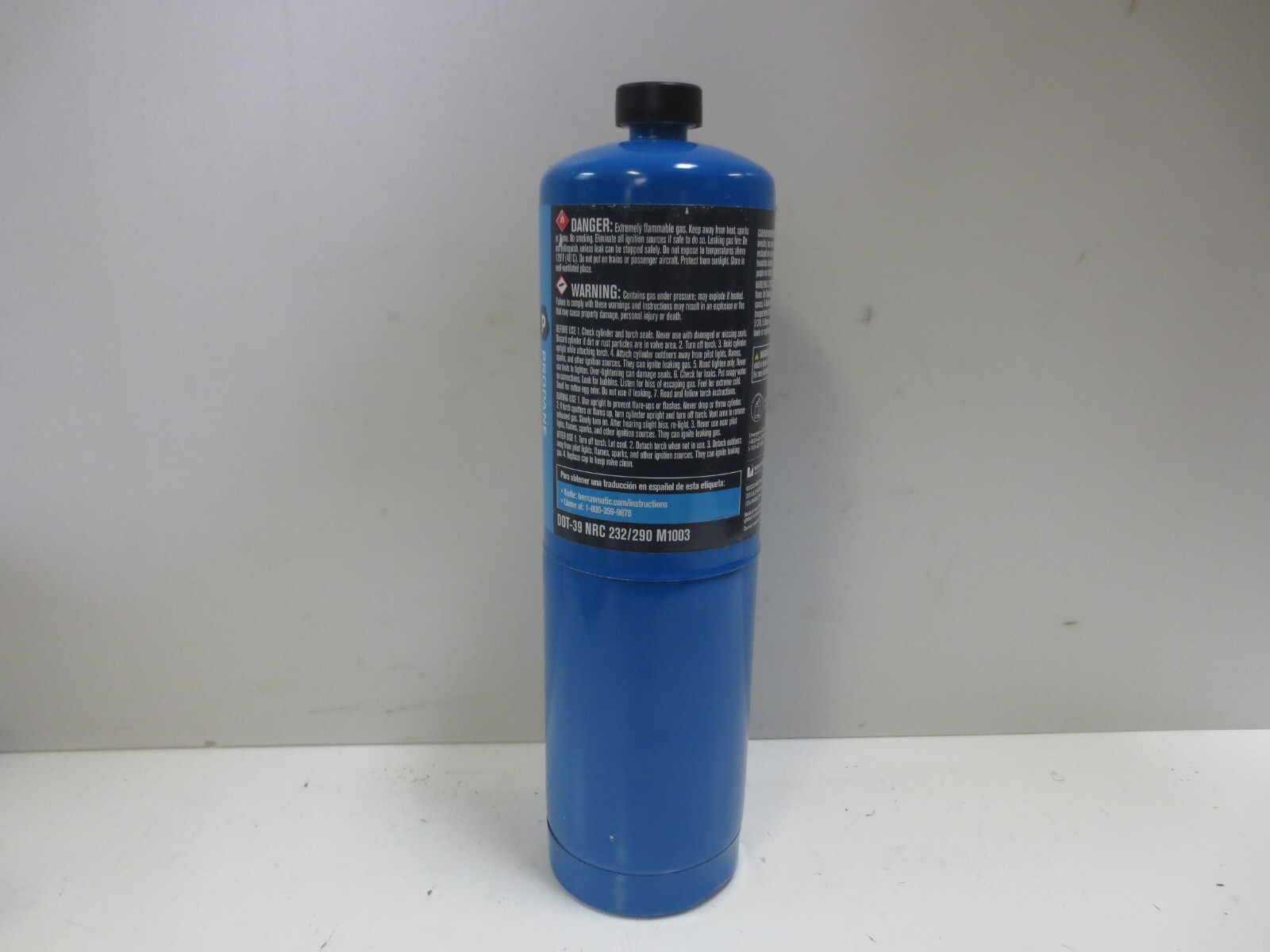 Bernzomatic 14.1 oz Propane Fuel Cylinder Grill Torch 400g
