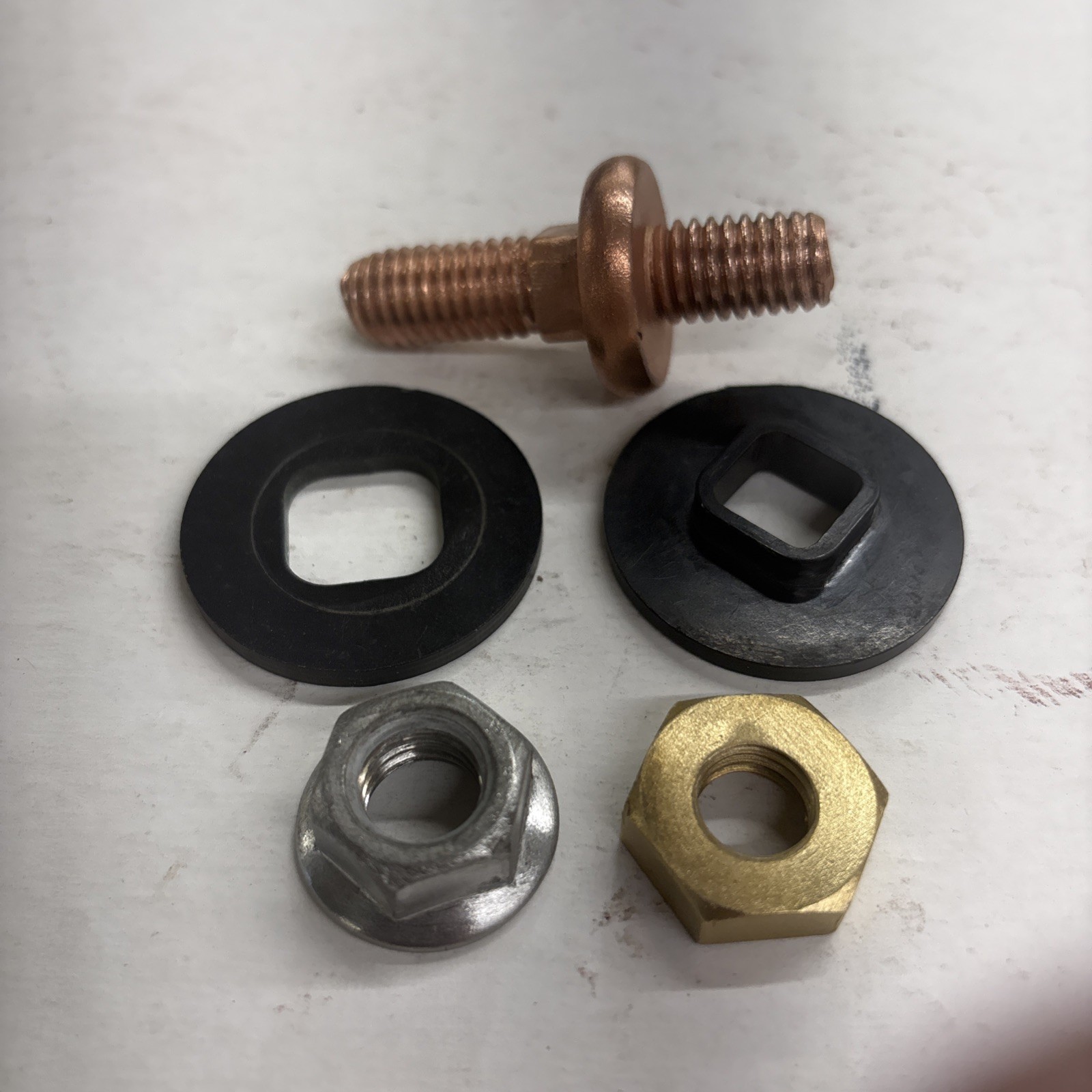 Lincoln Sa200 Red Face Used Weld Lug with Insulators Refurbished Free Shipping