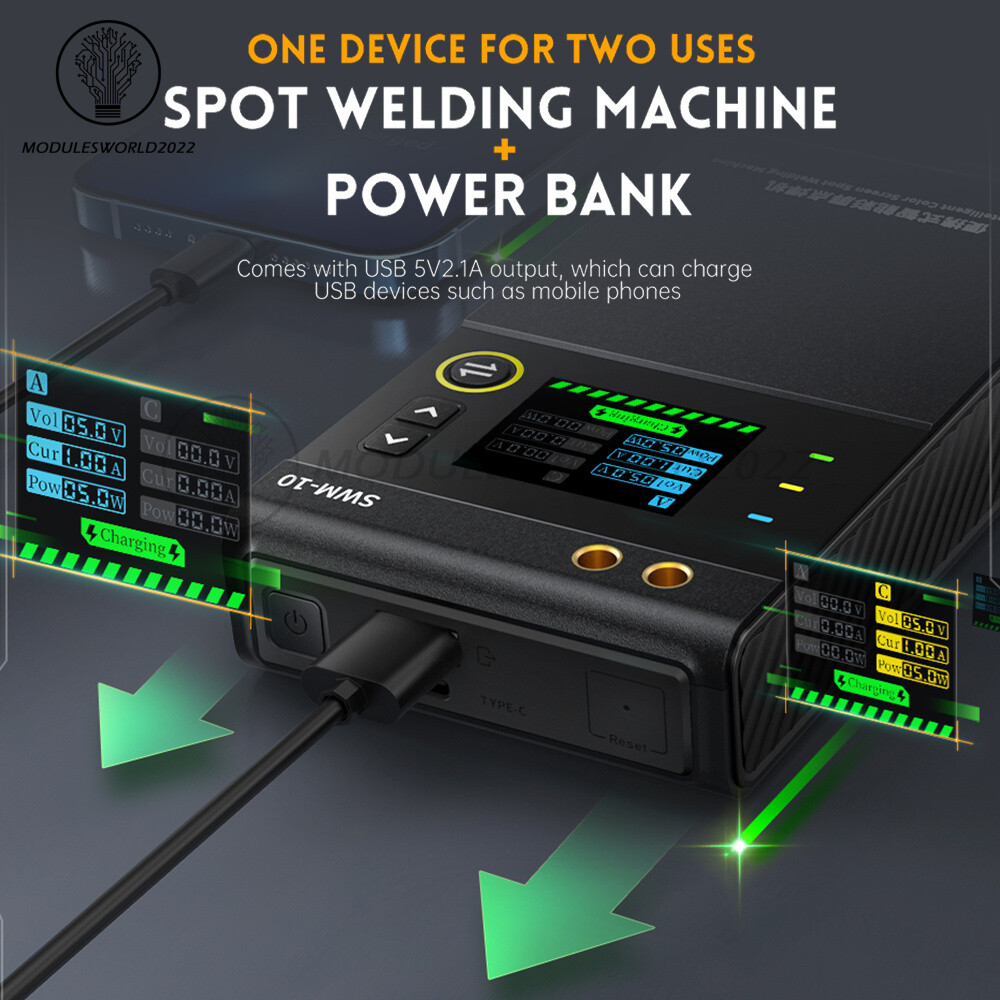 FNIRSI SWM-10 Battery Spot Welding HandHeld Spot Welder Machine 18650 Battery