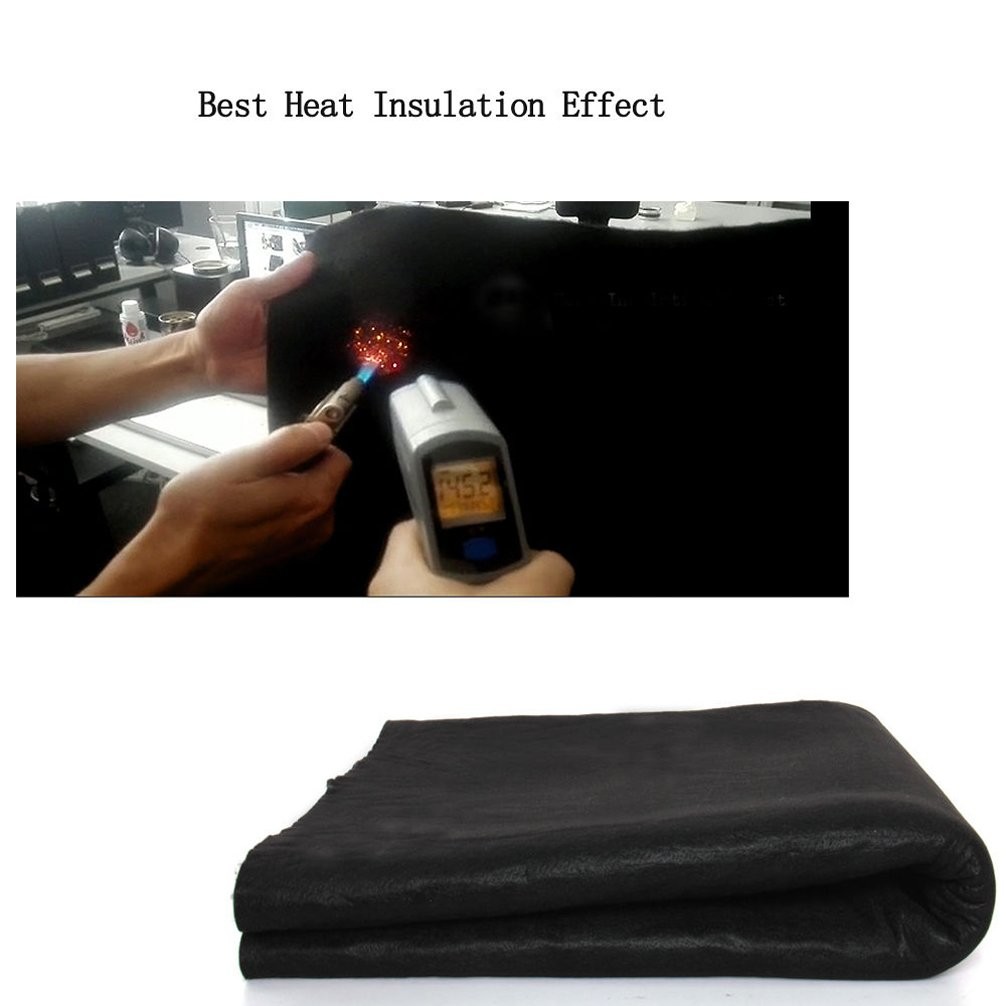 Hiwowsport 4 X 6 Feet 6Mm High Temp Carbon Fiber Welding Protective Blanket