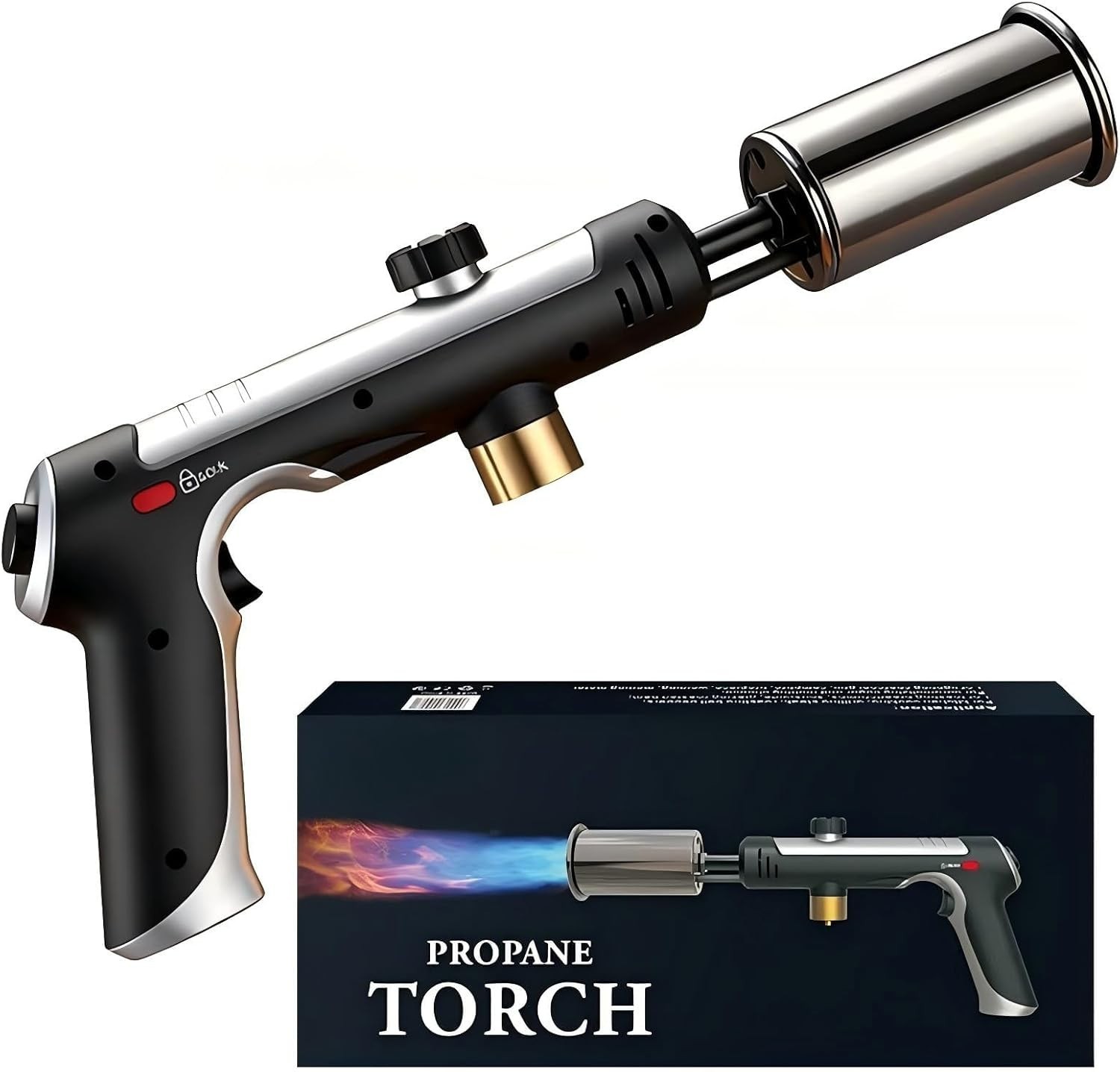 MT-920 Propane Torch–Adjustable High-Heat Blow Torch, 3272°F Instant Touch Gun