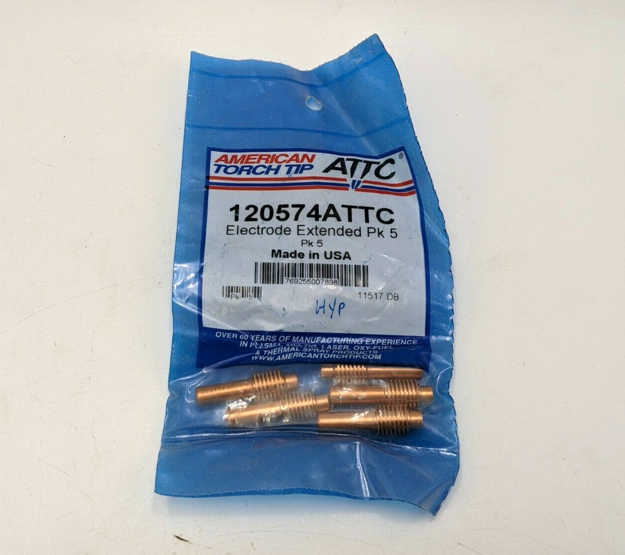 5PC ATTC 120574 Extended Electrode PAC120 PAC121M PAC121TS PAC121 PAC123M NOS