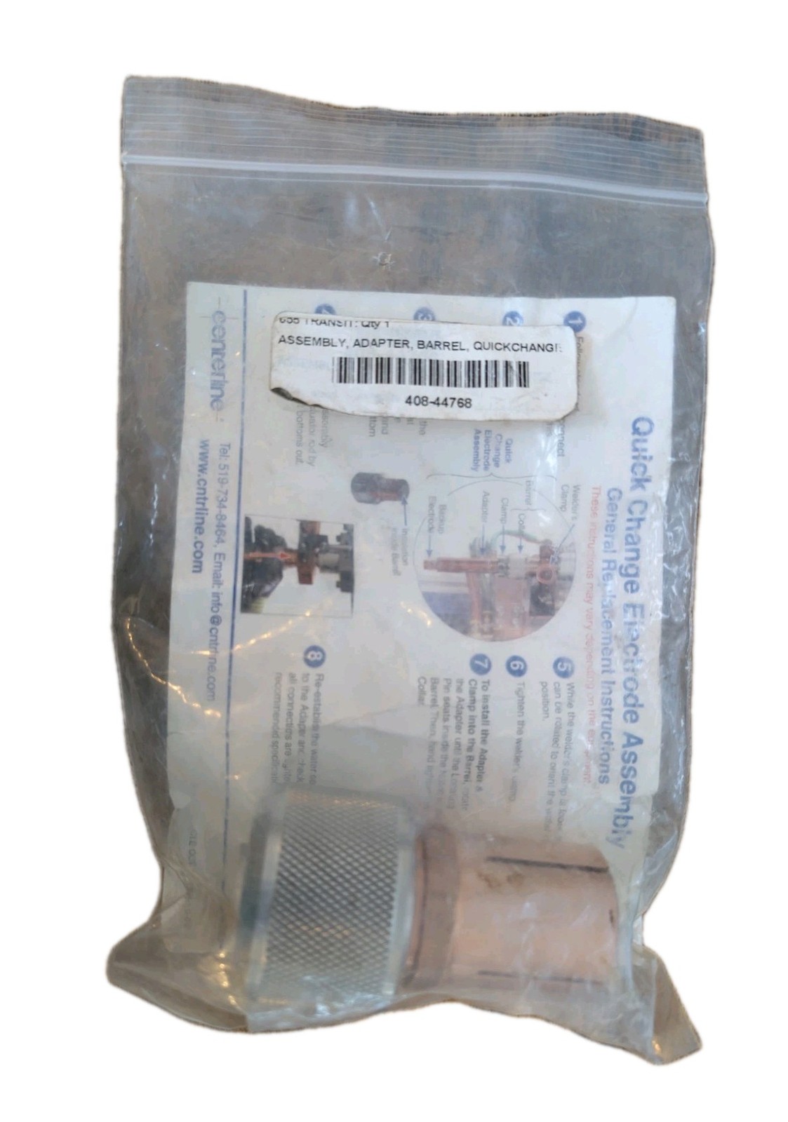 Centerline 408-44768 Welding Quick Change Electrode Assembly