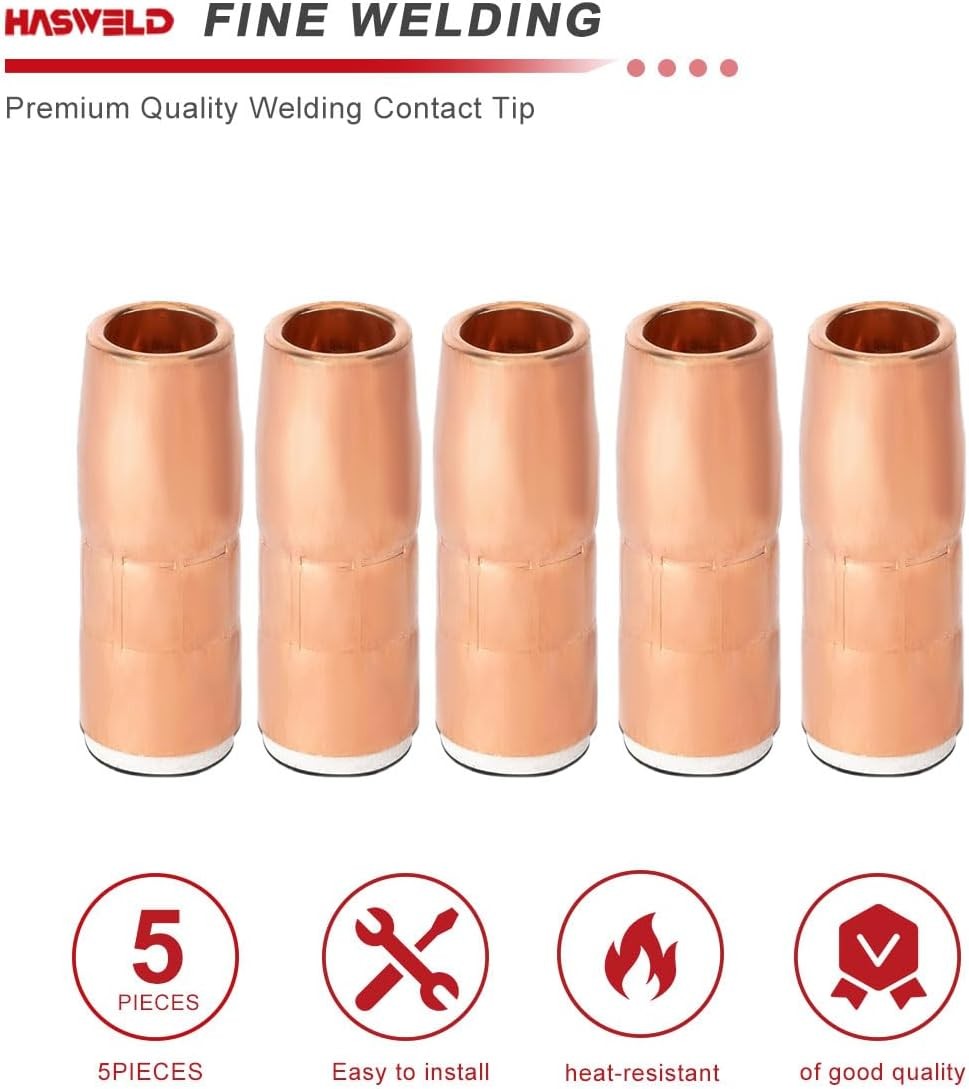Nozzle N-M5818C 5/8″ ID 1/8″ Recess AccuLock Fits Miller MDX-250 MIG Guns 5PK