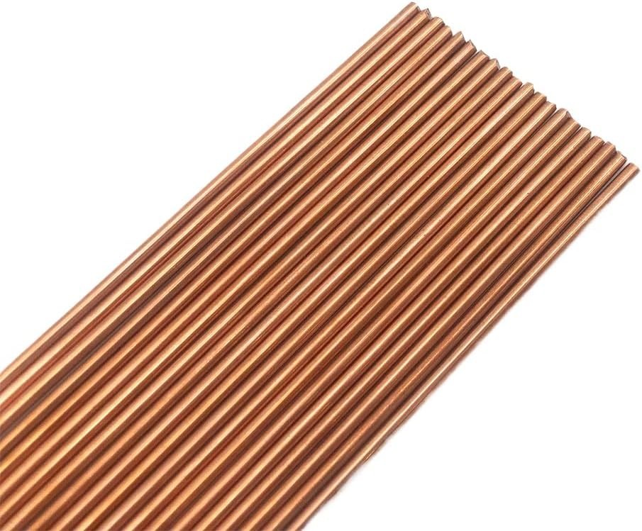 20pcs Copper Brazing Rods 5/64″ 2mm Phosphorus Round Self Fluxing Welding Bra…