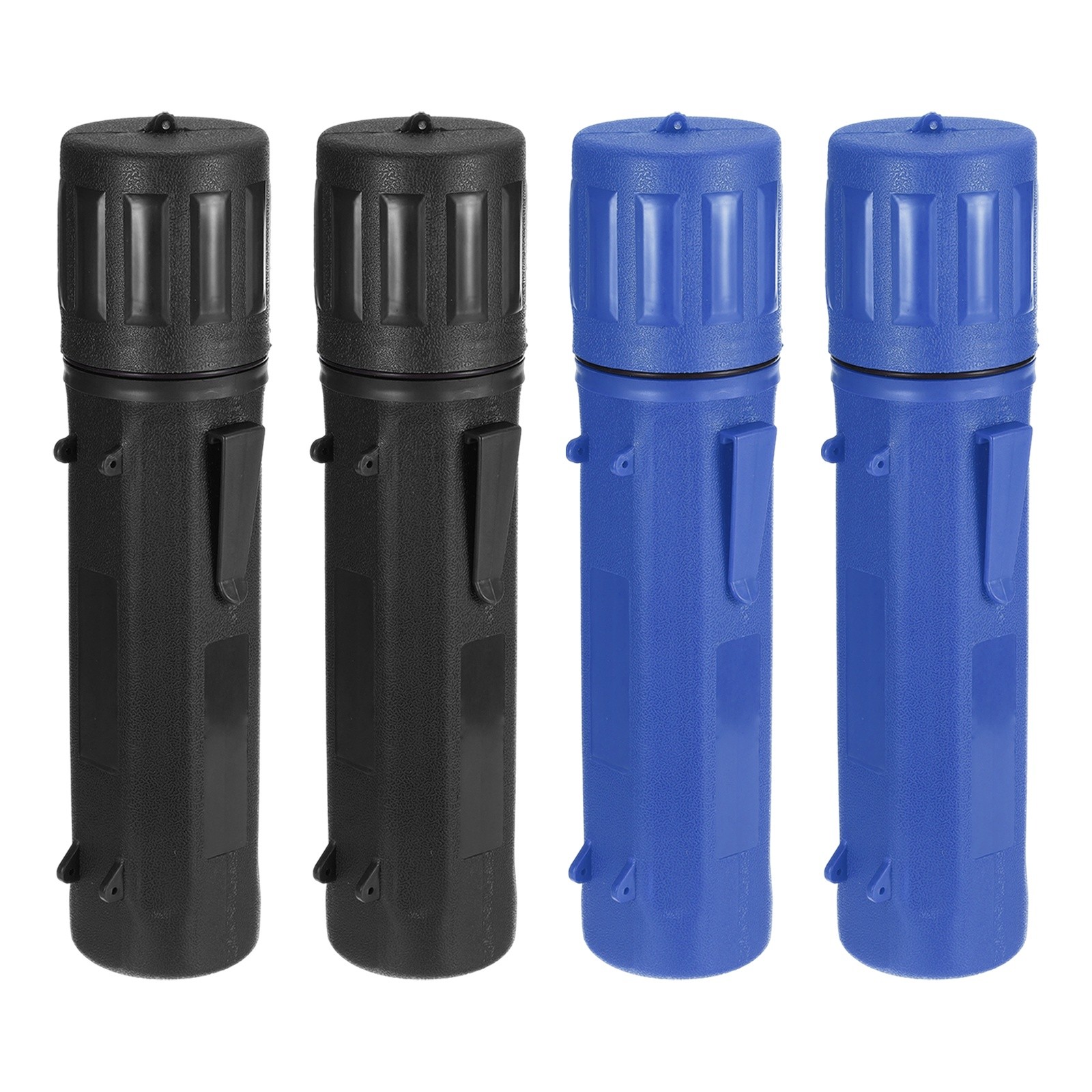 4 Pcs Welding Rod Storage Tube 14.5 Inch Electrode Container Black,Blue