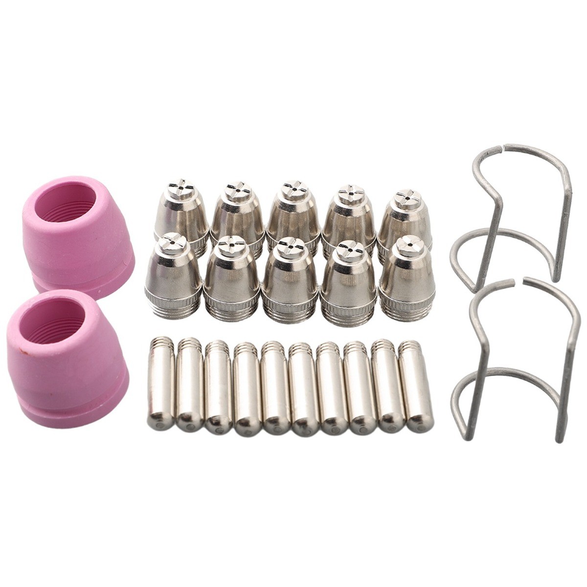 24Pcs 045in Cutting Torch Nozzles Tips Kit Plasma Cutter Torch Consumables