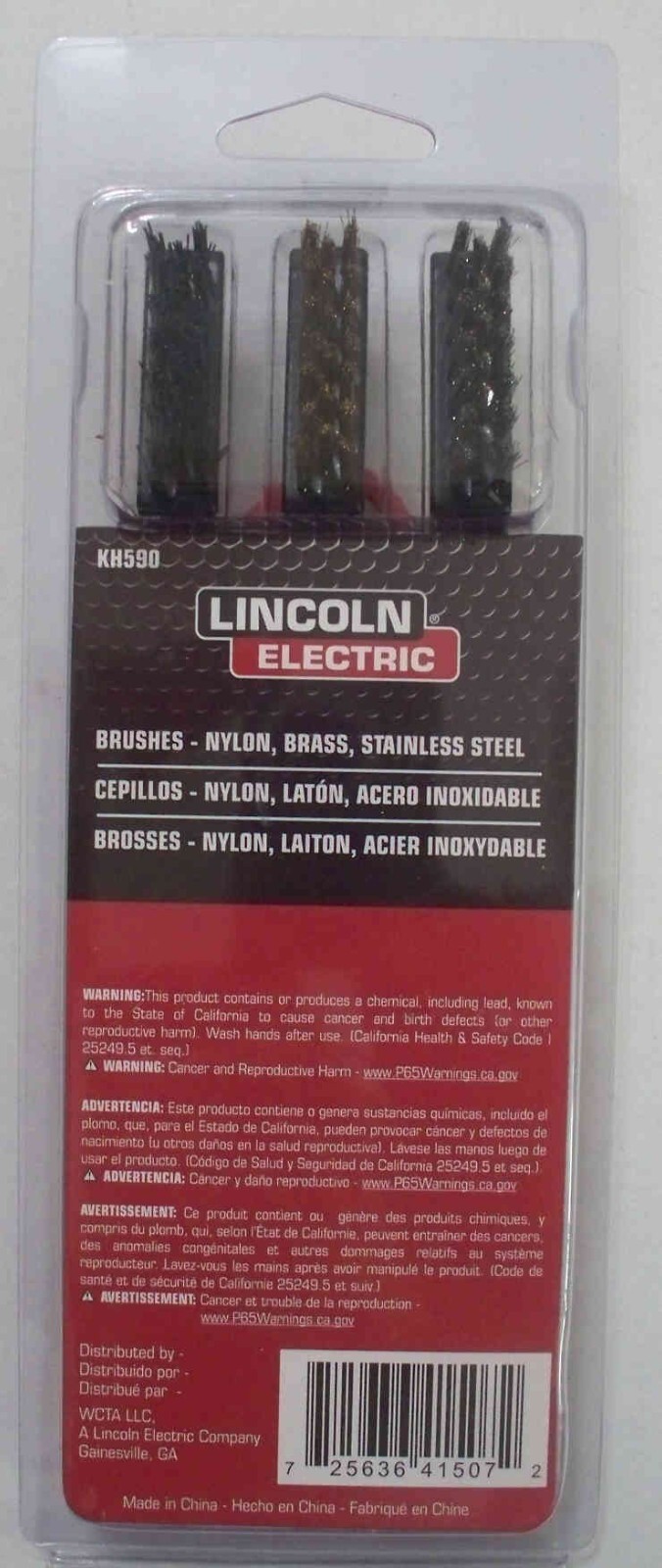 Lincoln Electric Mini Brushes – Nylon, Brass, Stainless Steel-KH590-Combo Ship