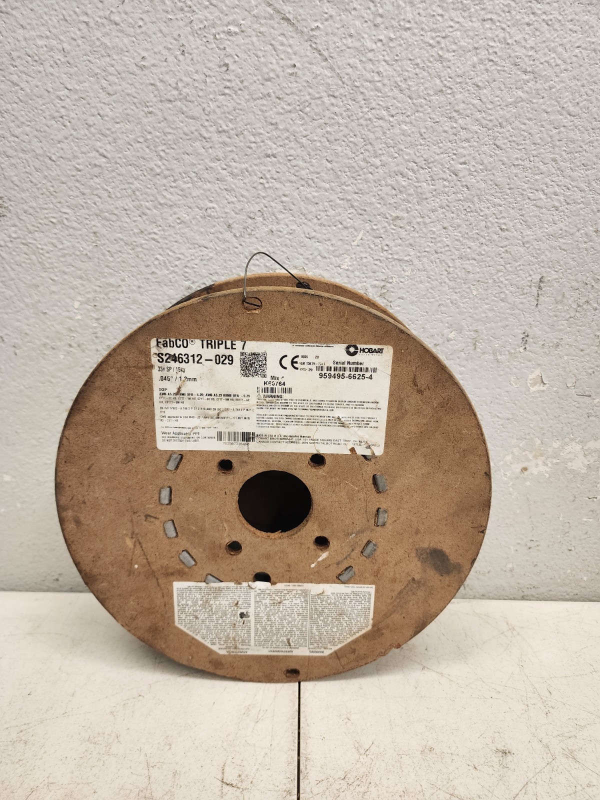 Hobart Brothers Company FabCo Triple 7 Wire, 0.045″, 10kg Spool S246312-029