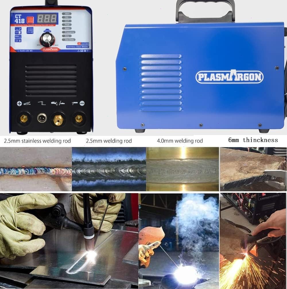 CT418 3-IN-1 110V/220V Plasma Cutter Welder Combo Machine 40A CUT/180A TIG/MMA