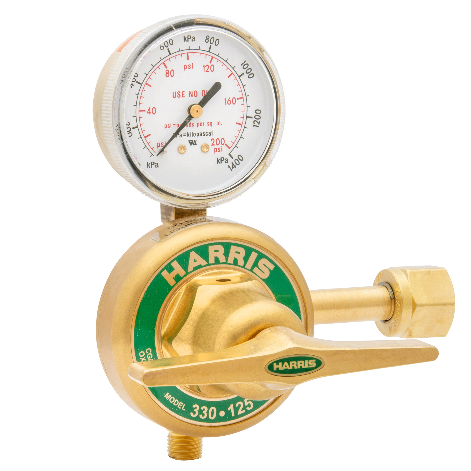 Harris 330 Oxygen Single Stage Liquid Cylinder Gaseous Withdrawal Regulator