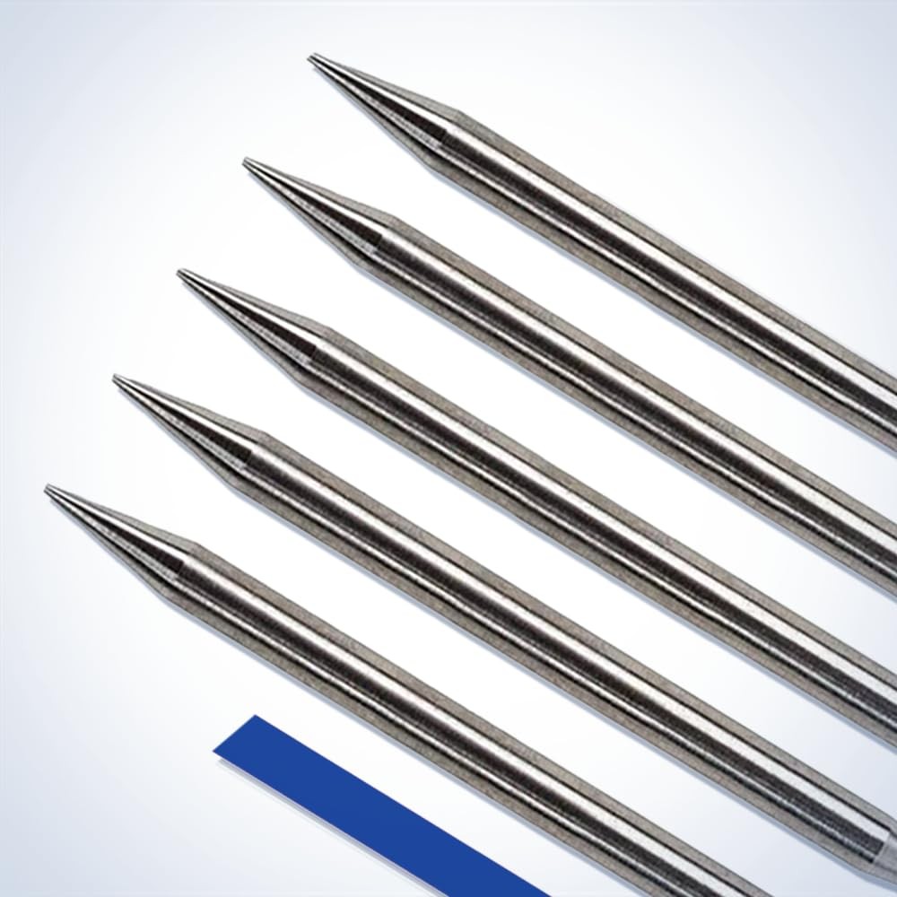 Pre-Ground TIG Tungsten Sharpened Electrodes Blue 2% Lanthanated 5-Pack (3/32…