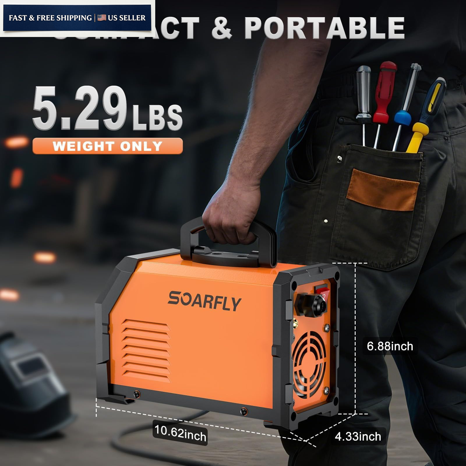 250Amp ARC Welding Machine Stick Welder Portable Inverter 110V 220V LED Display