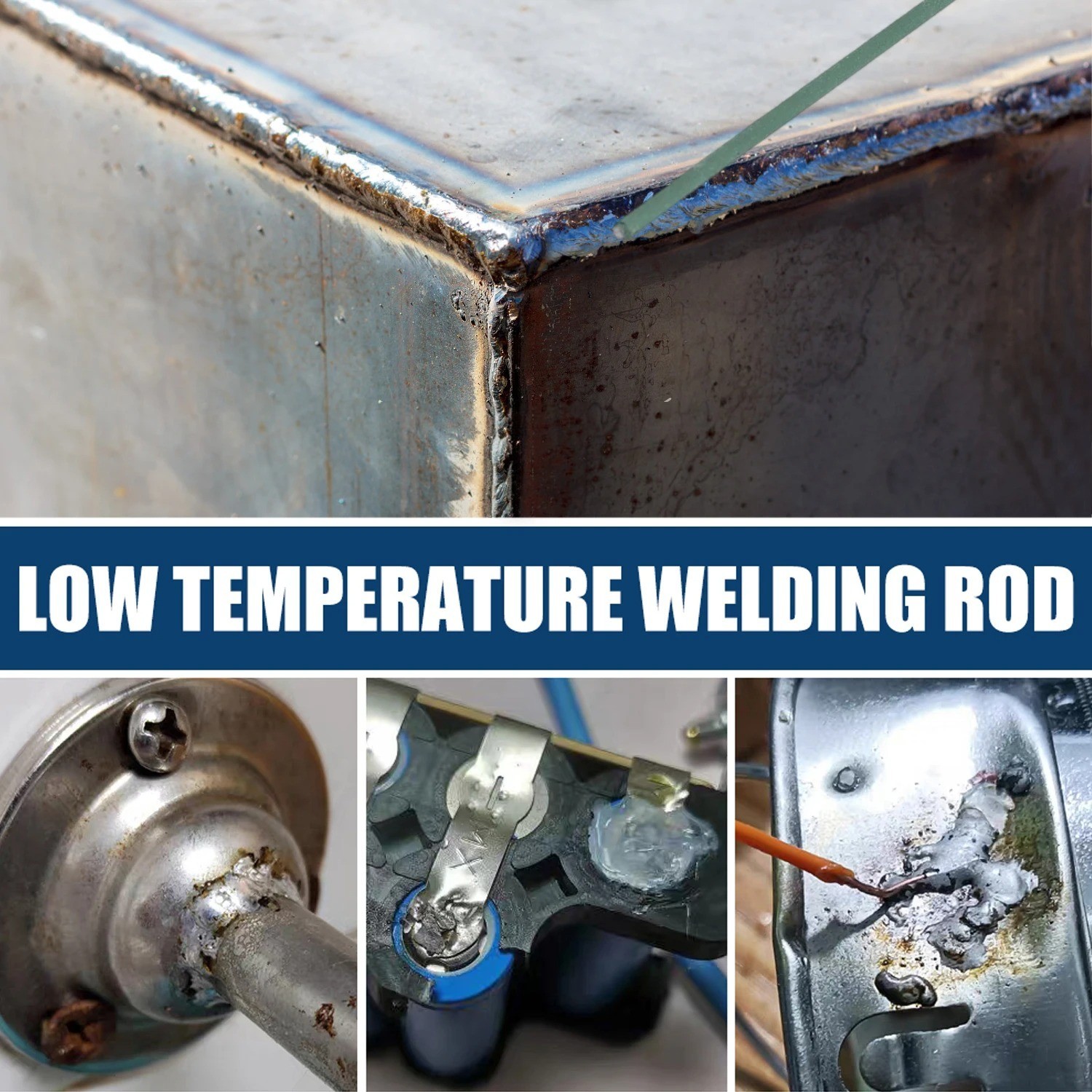 100 Green Welding Rods Electric Welding Solder Low Melting Point Coat Electrodes