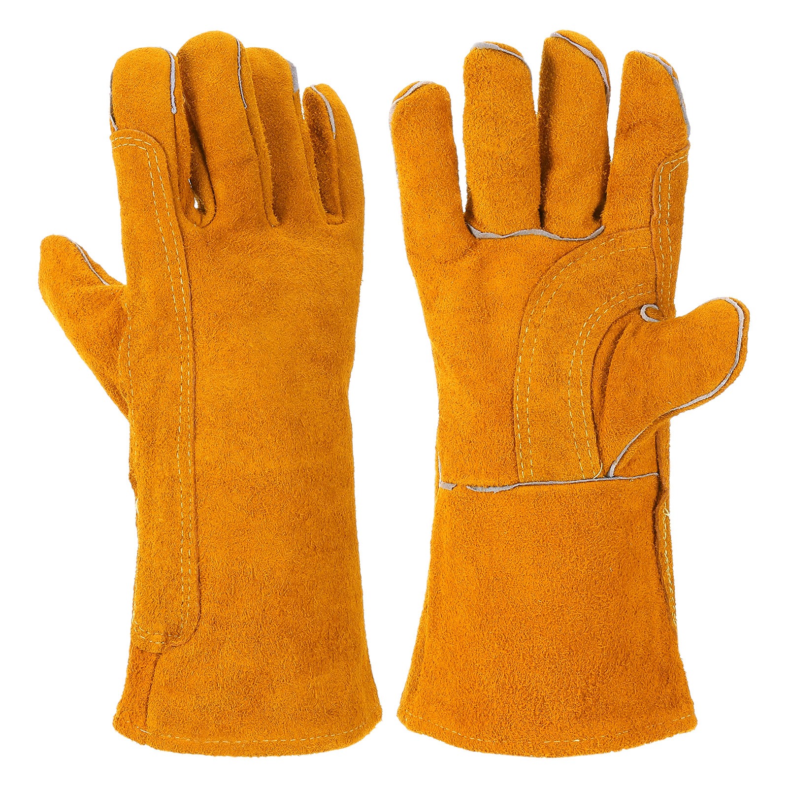 2 Pack Right Double Side Thickened Fireproof Stitching 14.2×5.5inch, Yellow