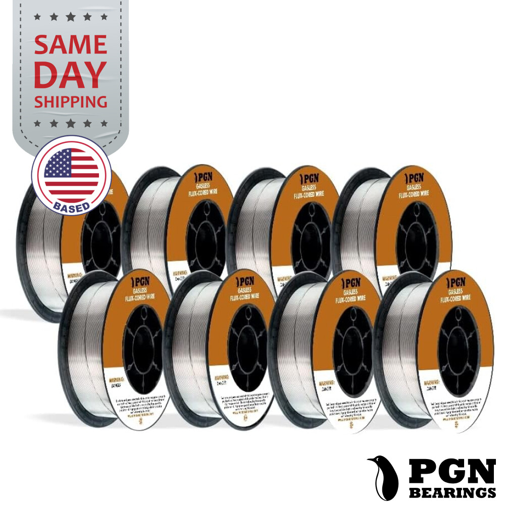 (8 x 10-Lb Spools) E71T-11 .030″ Flux Core Welding Wire – Gasless Mild Steel MIG